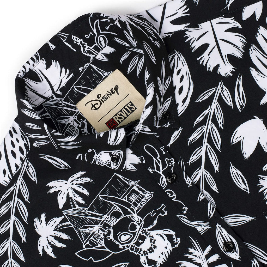 RSVLTS Hawaiian Hijinks KUNUFLEX Short Sleeve Shirt in Black — detail 6