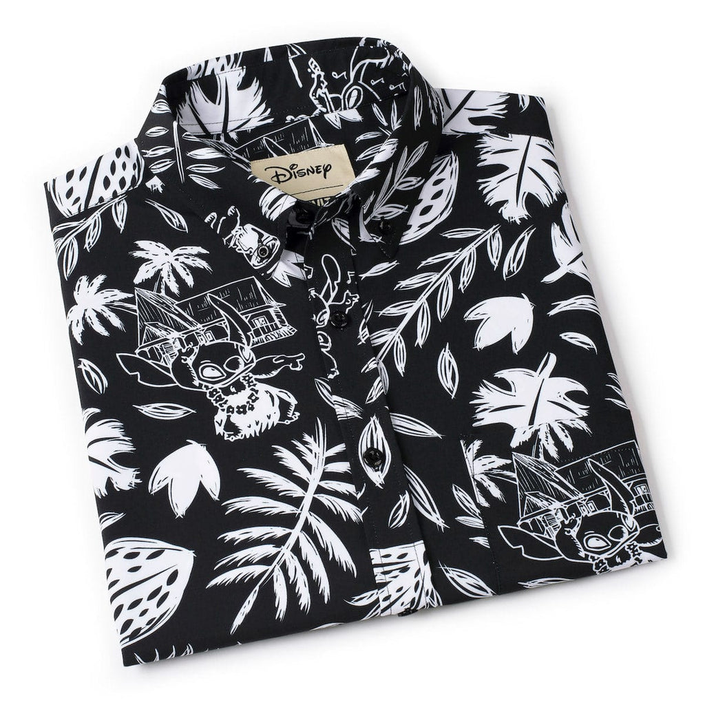 RSVLTS Hawaiian Hijinks KUNUFLEX Short Sleeve Shirt in Black — detail 8