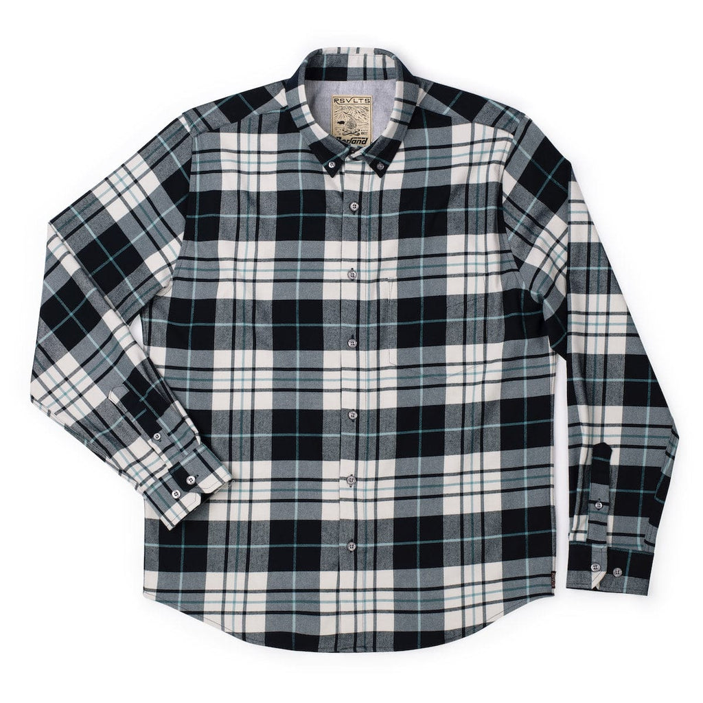 RSVLTS Flanilla Ice BorlandFlex Long Sleeve Flannel in Blue — detail 2