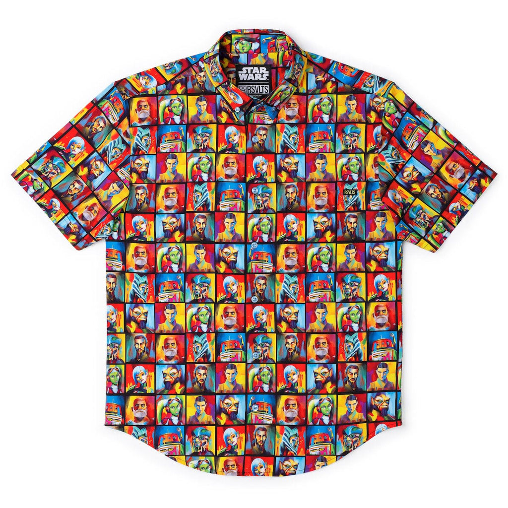 RSVLTS Artistic Rebellion KUNUFLEX Short Sleeve Shirt in Multicolor — detail 7