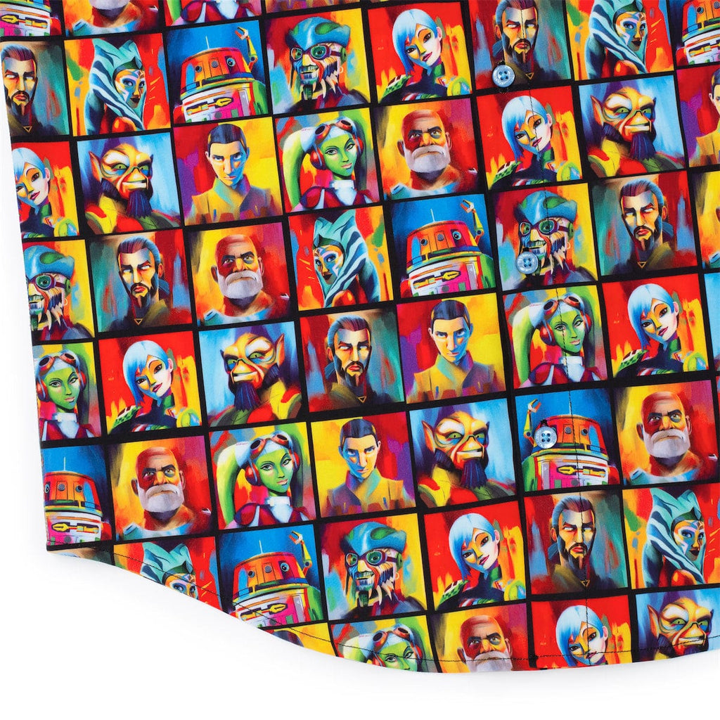 RSVLTS Artistic Rebellion KUNUFLEX Short Sleeve Shirt in Multicolor — detail 9