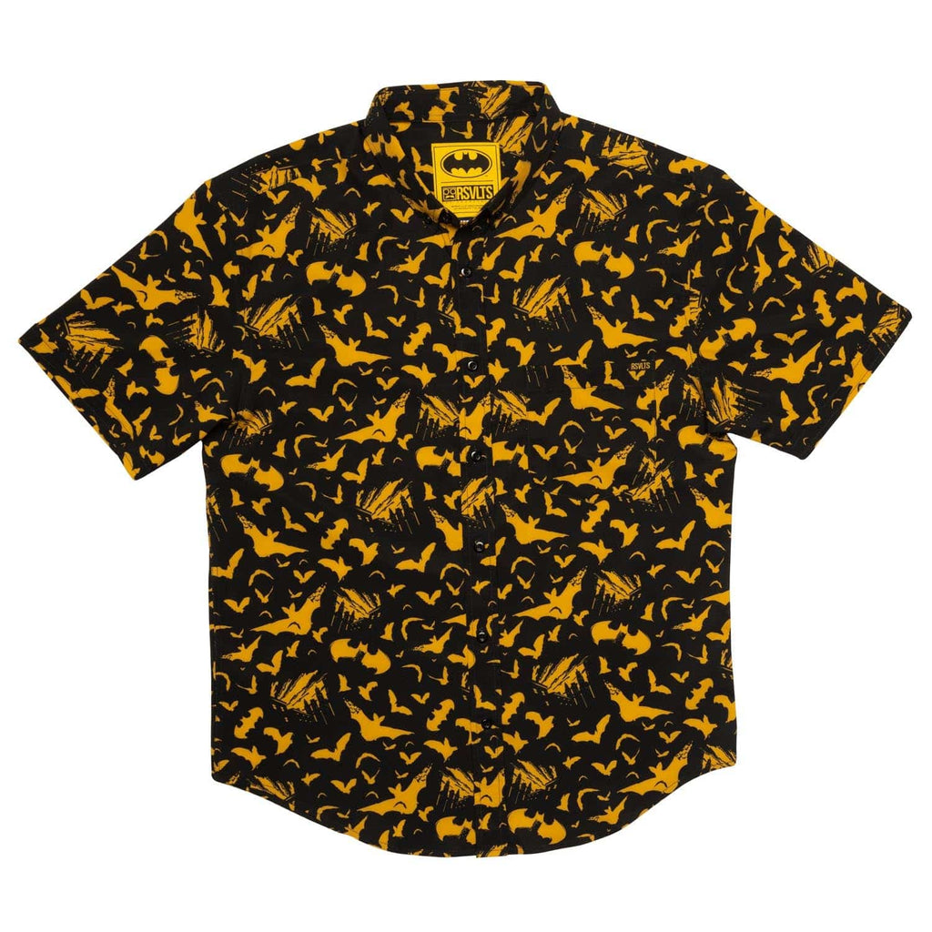 RSVLTS The Caped Crusader KUNUFLEX Short Sleeve Shirt in Black — detail 3