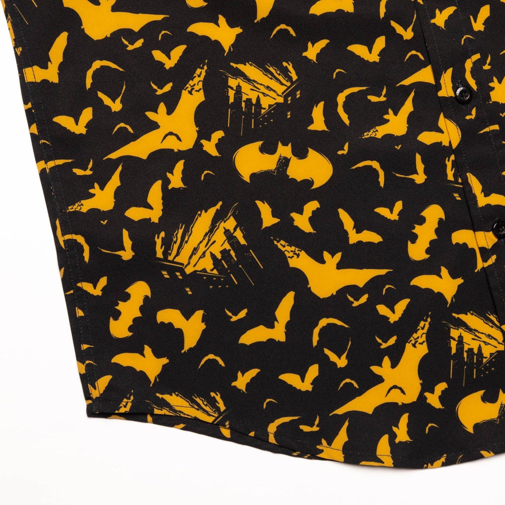 RSVLTS The Caped Crusader KUNUFLEX Short Sleeve Shirt in Black — detail 5