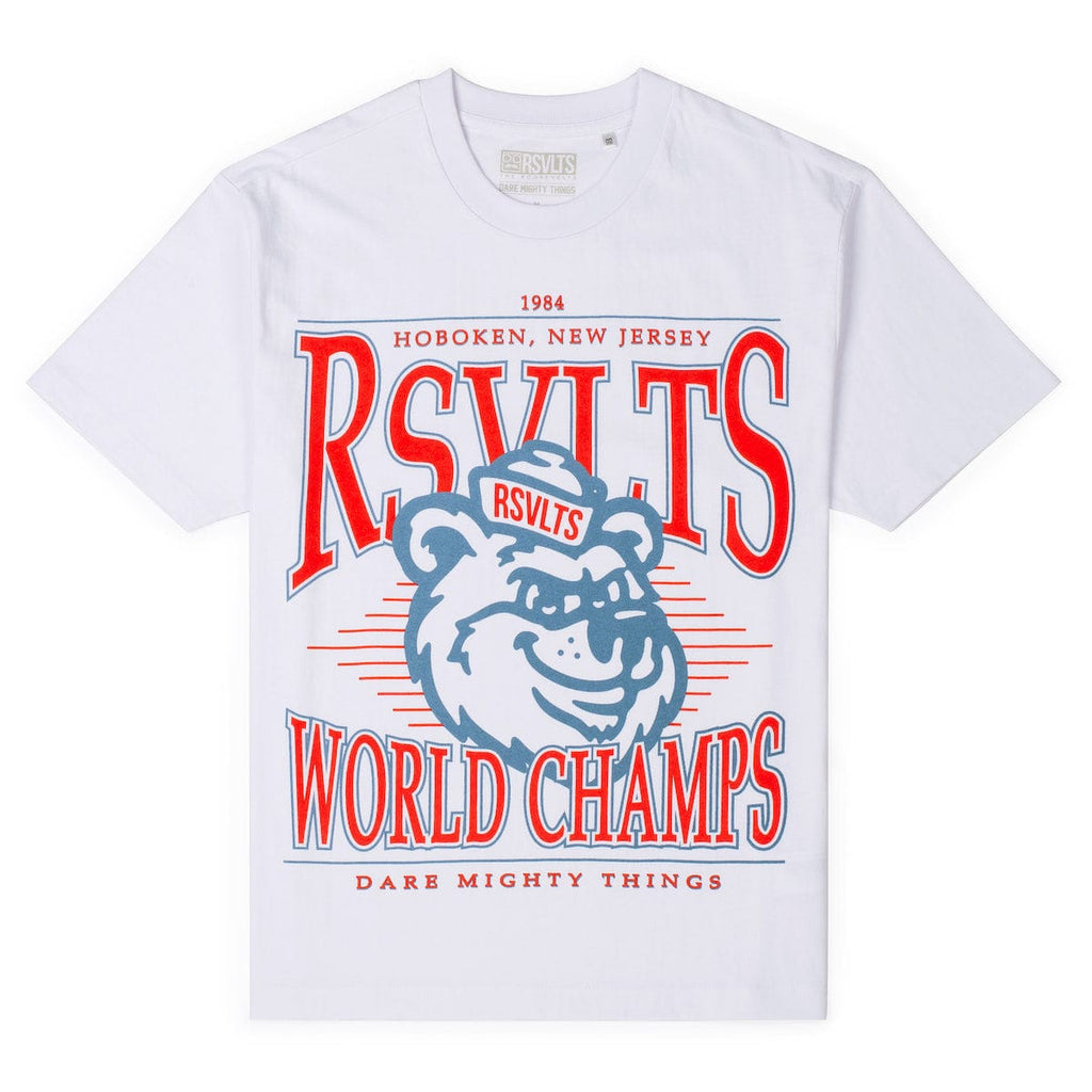 RSVLTS World Champs Vintage Crewneck Tee in Gray — detail 2