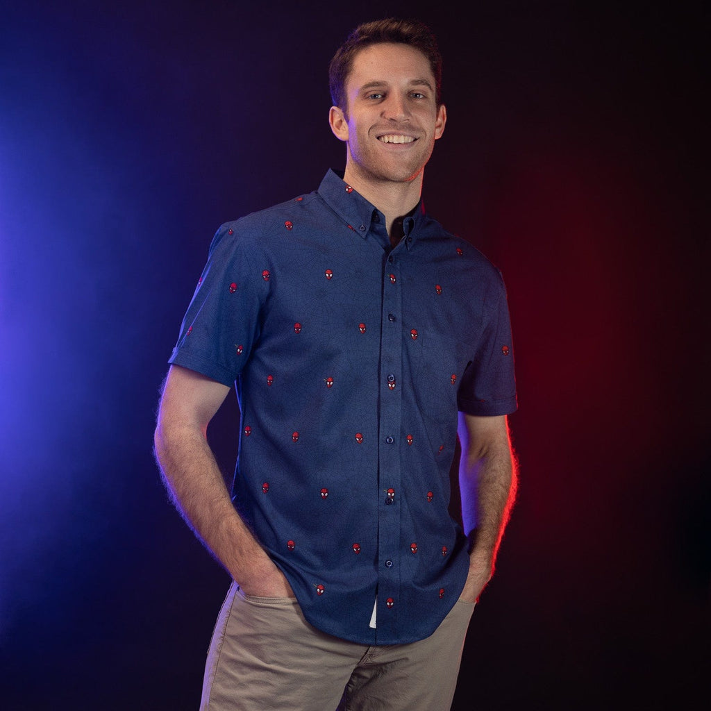 RSVLTS Spidey KUNUFLEX Short Sleeve Shirt in Blue — detail 3