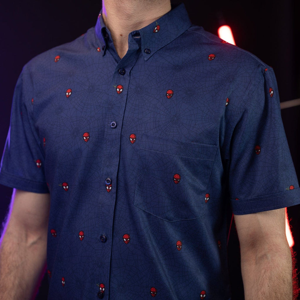 RSVLTS Spidey KUNUFLEX Short Sleeve Shirt in Blue — detail 2