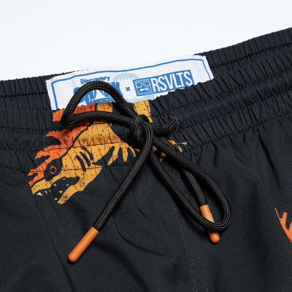 RSVLTS Sea Tiger Hybrid Shorts in Black — detail 2
