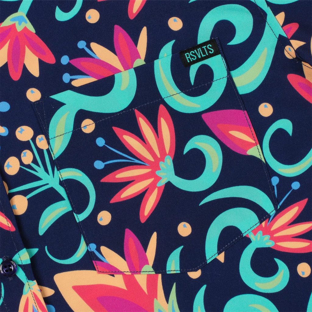 RSVLTS Rogue Foliage KUNUFLEX Short Sleeve Shirt in Multicolor — detail 4