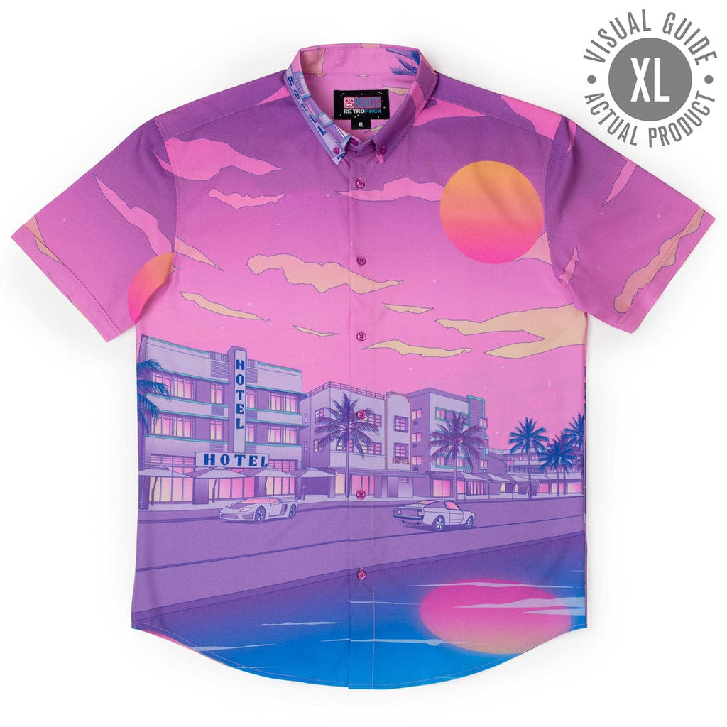 RSVLTS Vintage Vice KUNUFLEX Short Sleeve Shirt in Red — detail 10