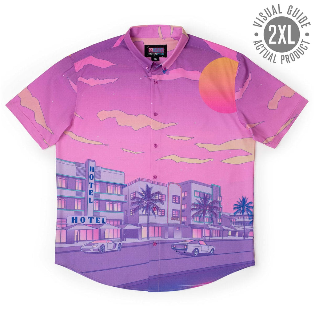 RSVLTS Vintage Vice KUNUFLEX Short Sleeve Shirt in Red — detail 11