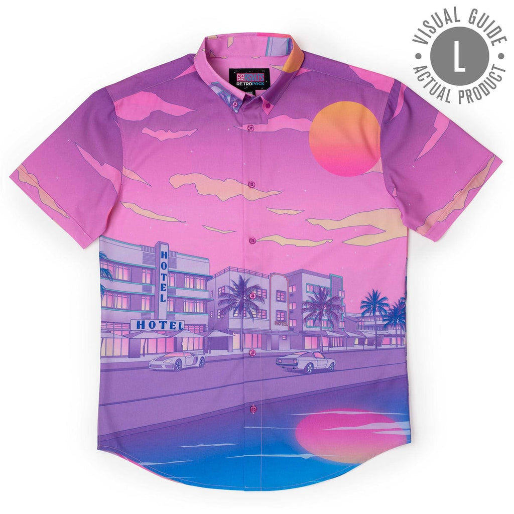 RSVLTS Vintage Vice KUNUFLEX Short Sleeve Shirt in Red — detail 9