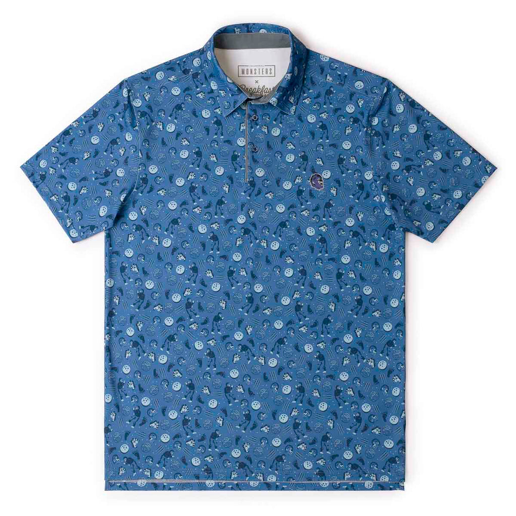 RSVLTS Full Moon Madness All-Day Polo in Blue — front view
