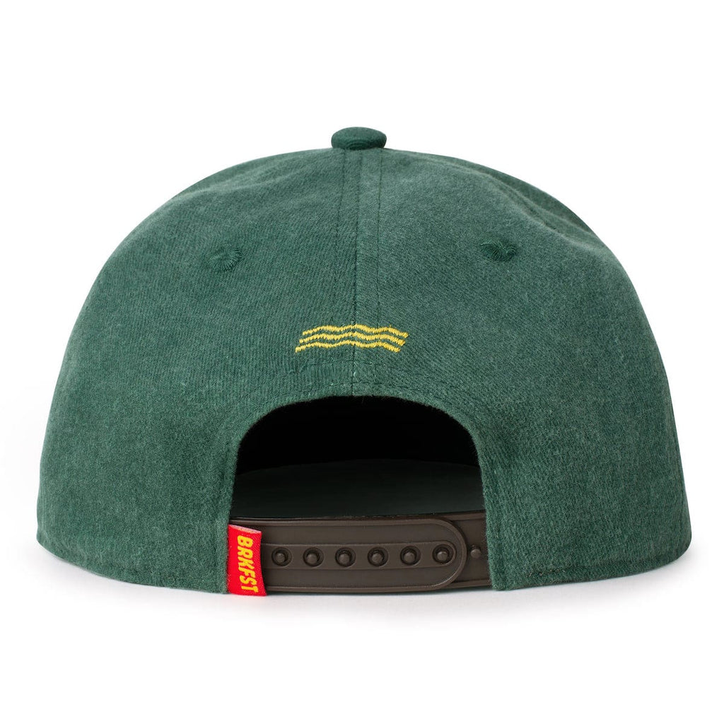 RSVLTS Logo 5-Panel Snapback Hat in Brown — detail 3