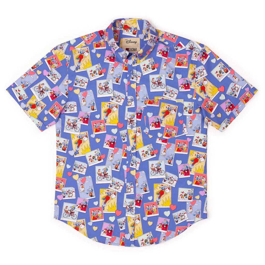 RSVLTS Picture Perfect KUNUFLEX Short Sleeve Shirt in Purple — detail 5