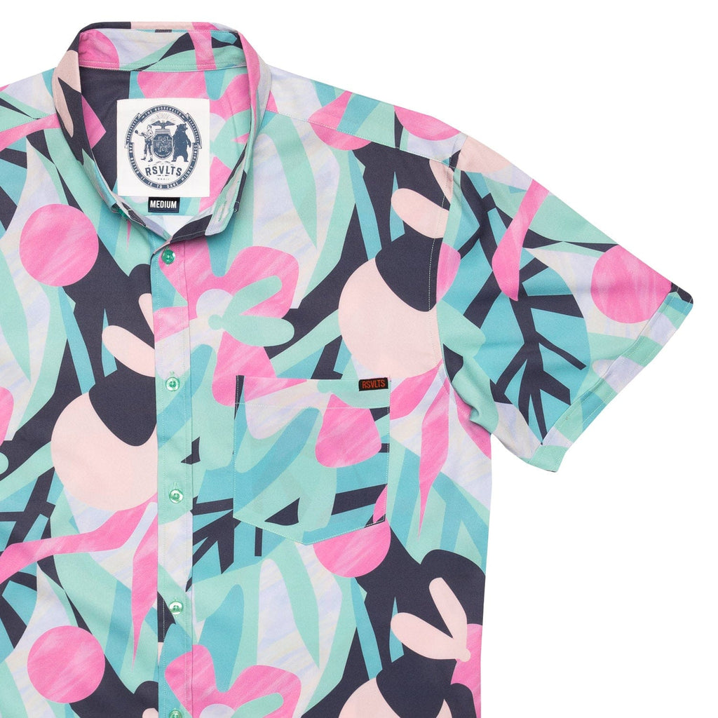 RSVLTS Bayshore KUNUFLEX Short Sleeve Shirt in Red — detail 2