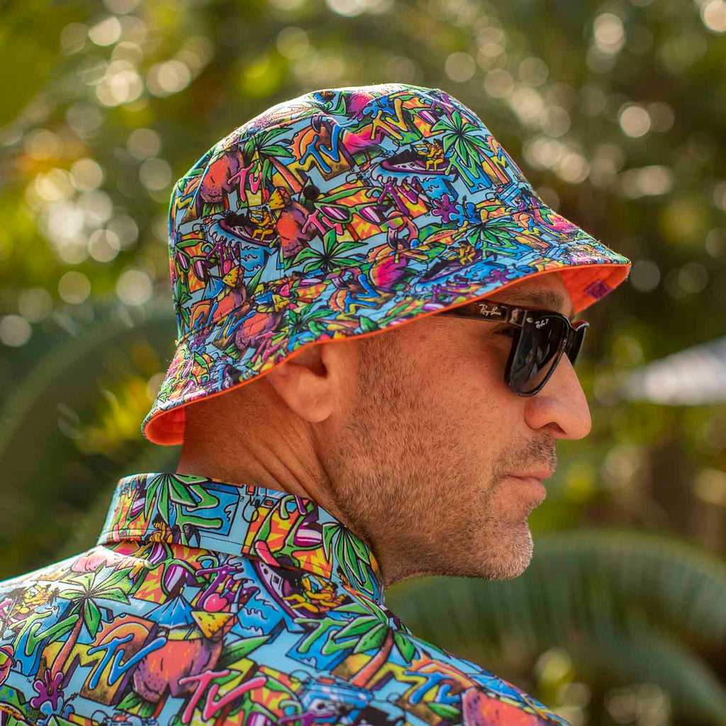 RSVLTS Cancun Bucket Hat in Multicolor — detail 2
