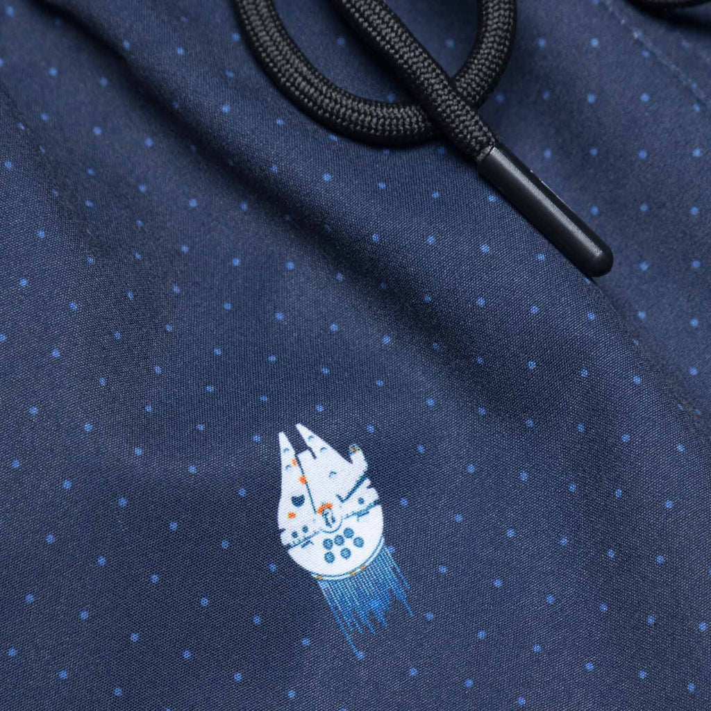 RSVLTS 12 Parsecs Hybrid Shorts in Blue — detail 3