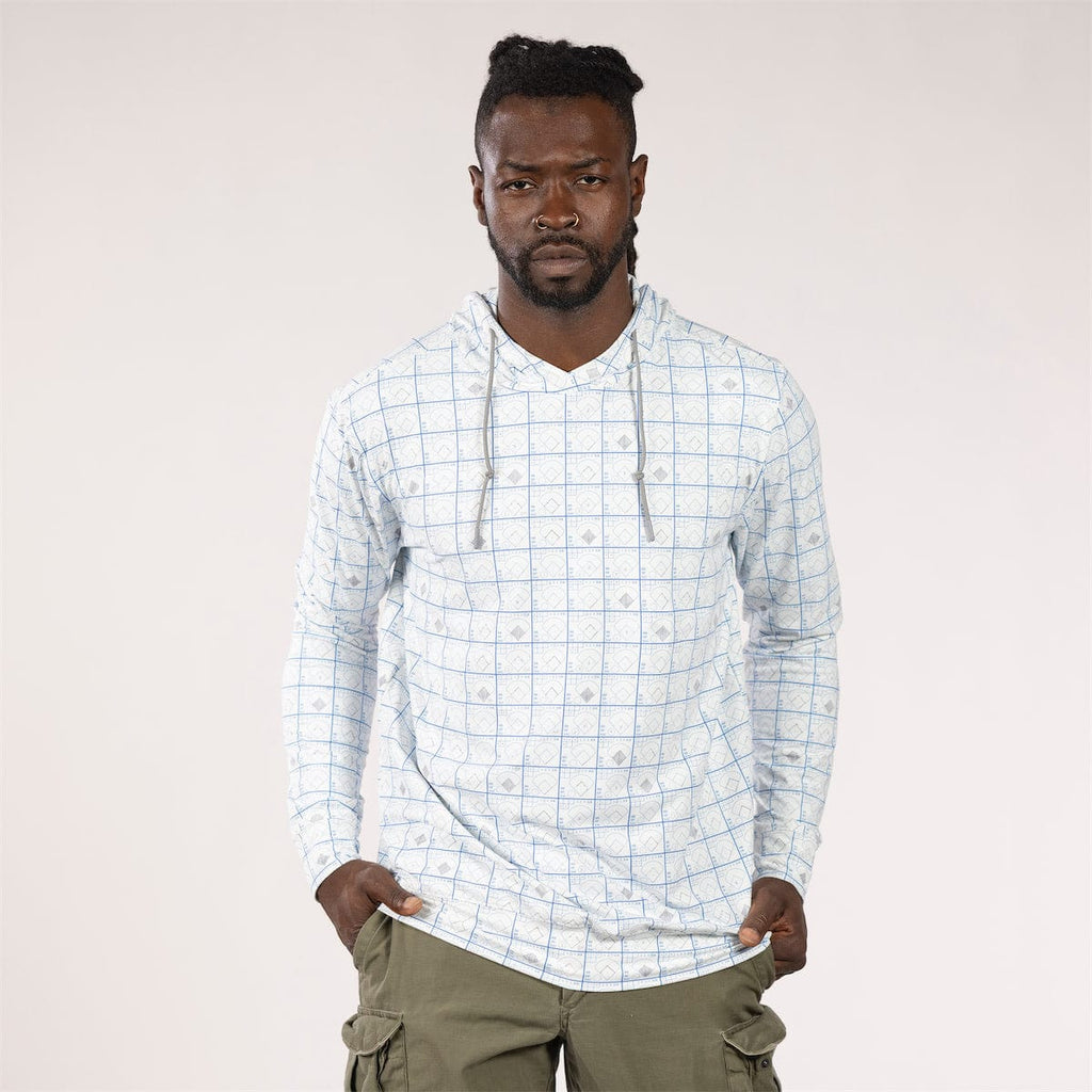 RSVLTS The Scorekeeper Performance Hoodie in Blue — detail 4