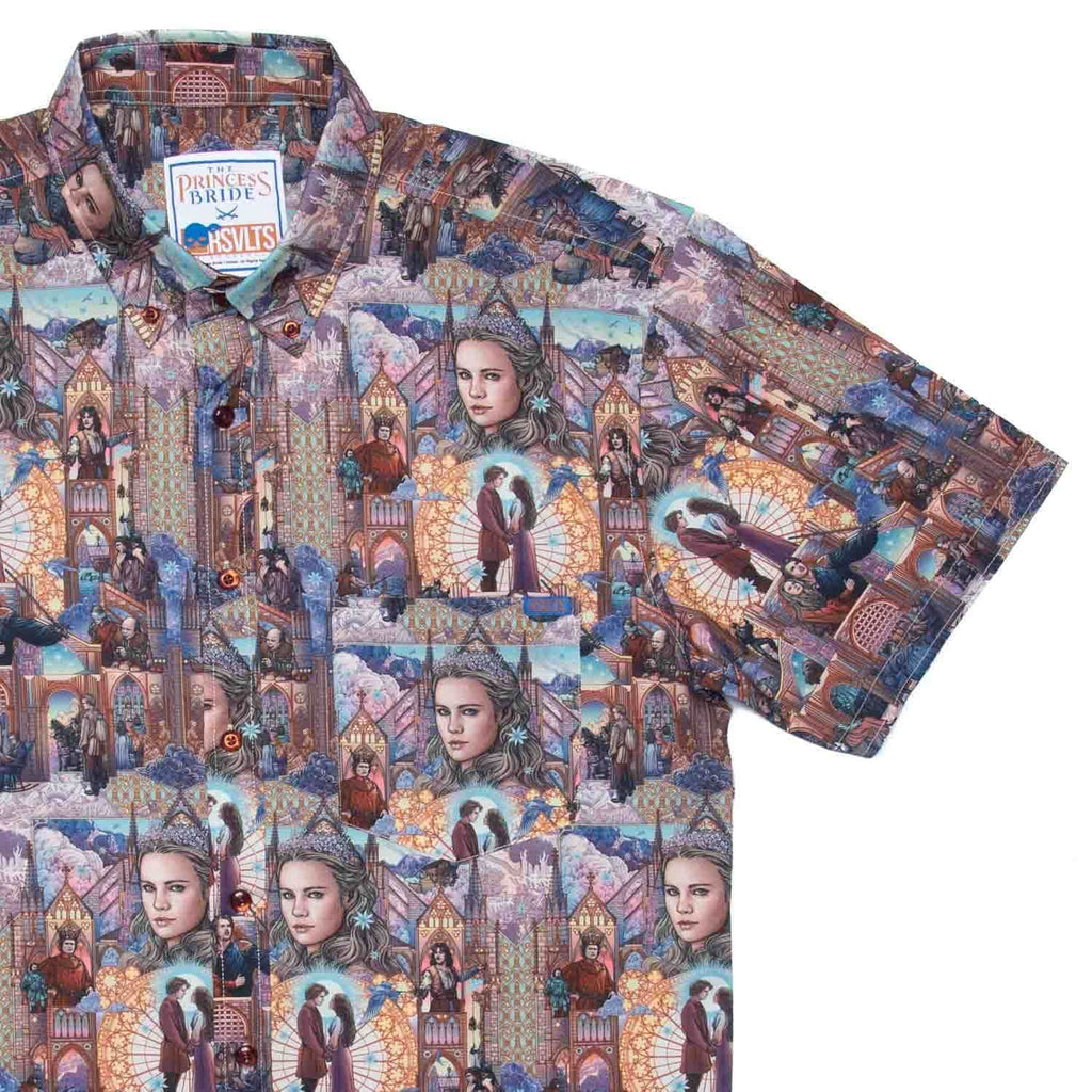 RSVLTS Buttercup & Westley KUNUFLEX Short Sleeve Shirt in Multicolor — front view