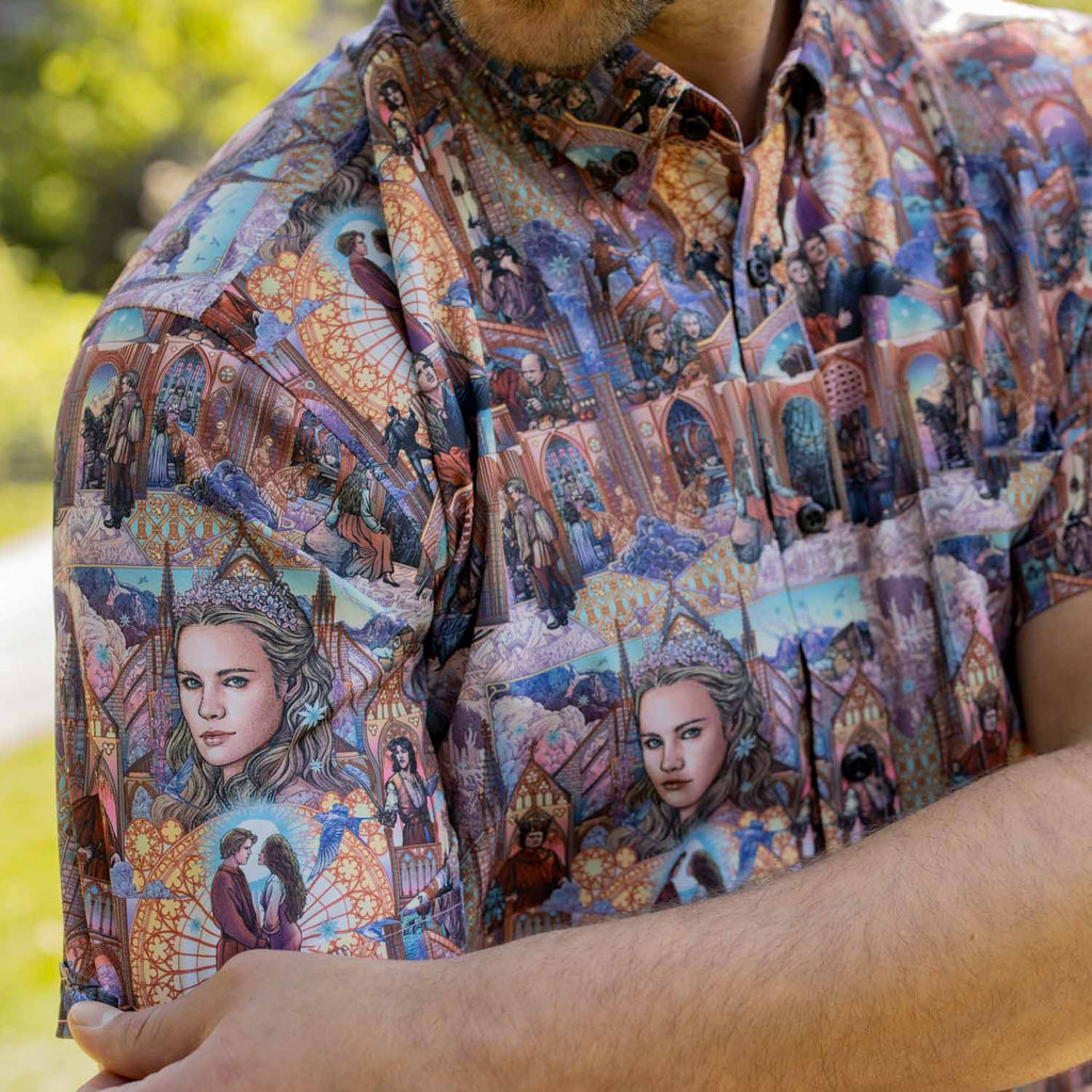 RSVLTS Buttercup & Westley KUNUFLEX Short Sleeve Shirt in Multicolor — detail 5