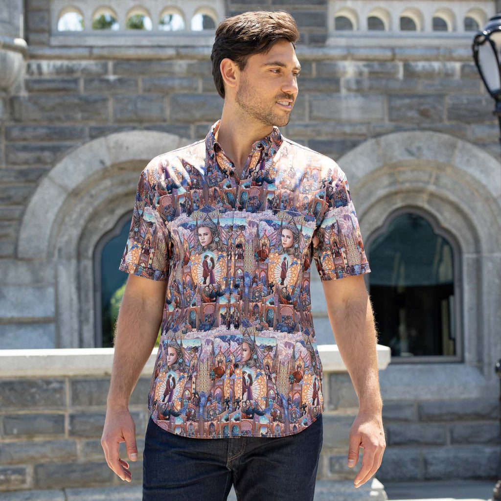 RSVLTS Buttercup & Westley KUNUFLEX Short Sleeve Shirt in Multicolor — detail 8