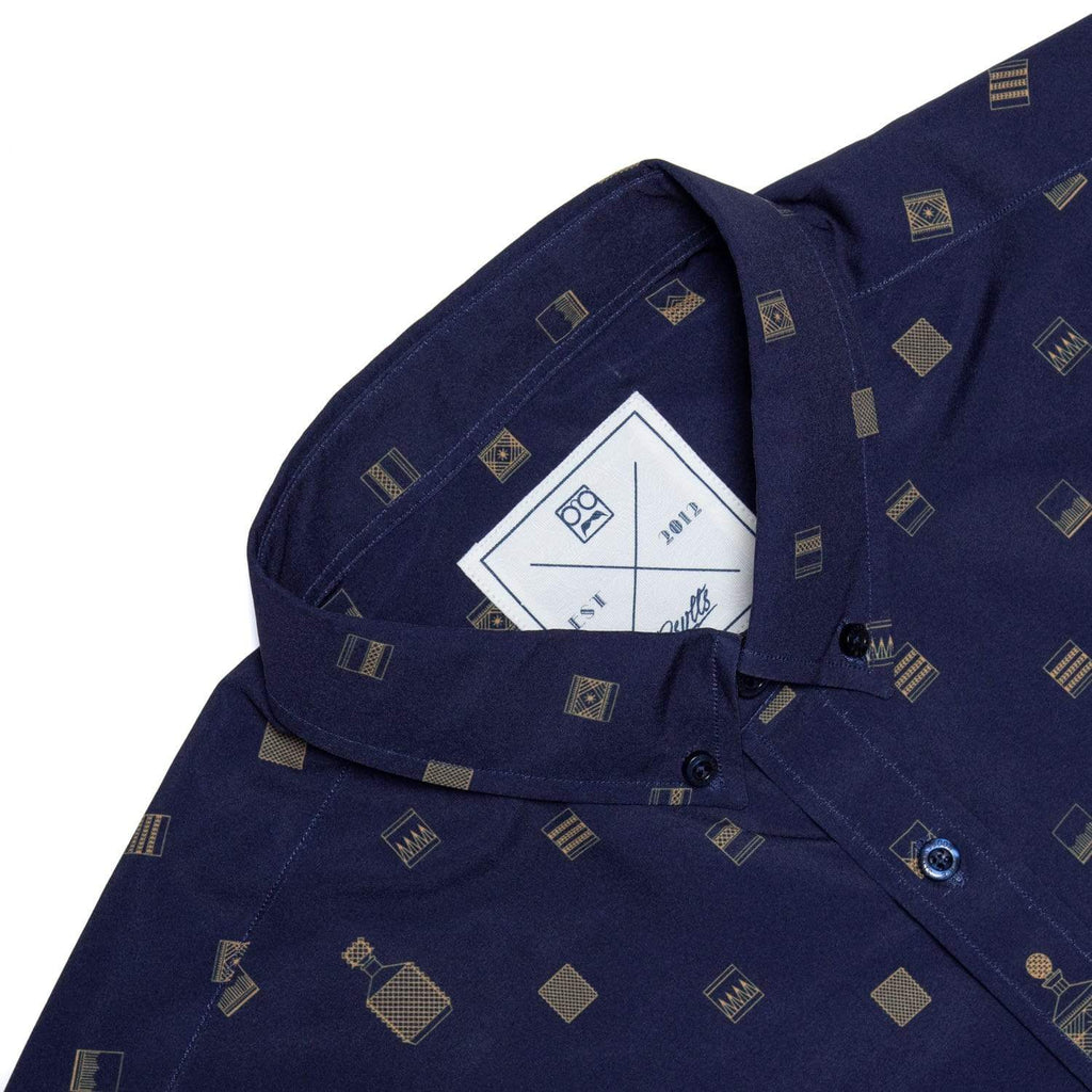 RSVLTS Tumblers KUNUFLEX Short Sleeve Shirt in Blue — detail 11