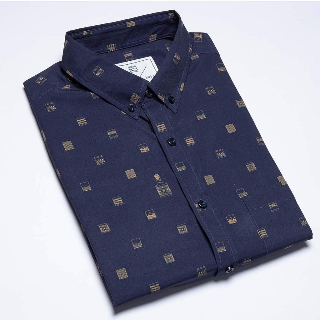 RSVLTS Tumblers KUNUFLEX Short Sleeve Shirt in Blue — detail 9