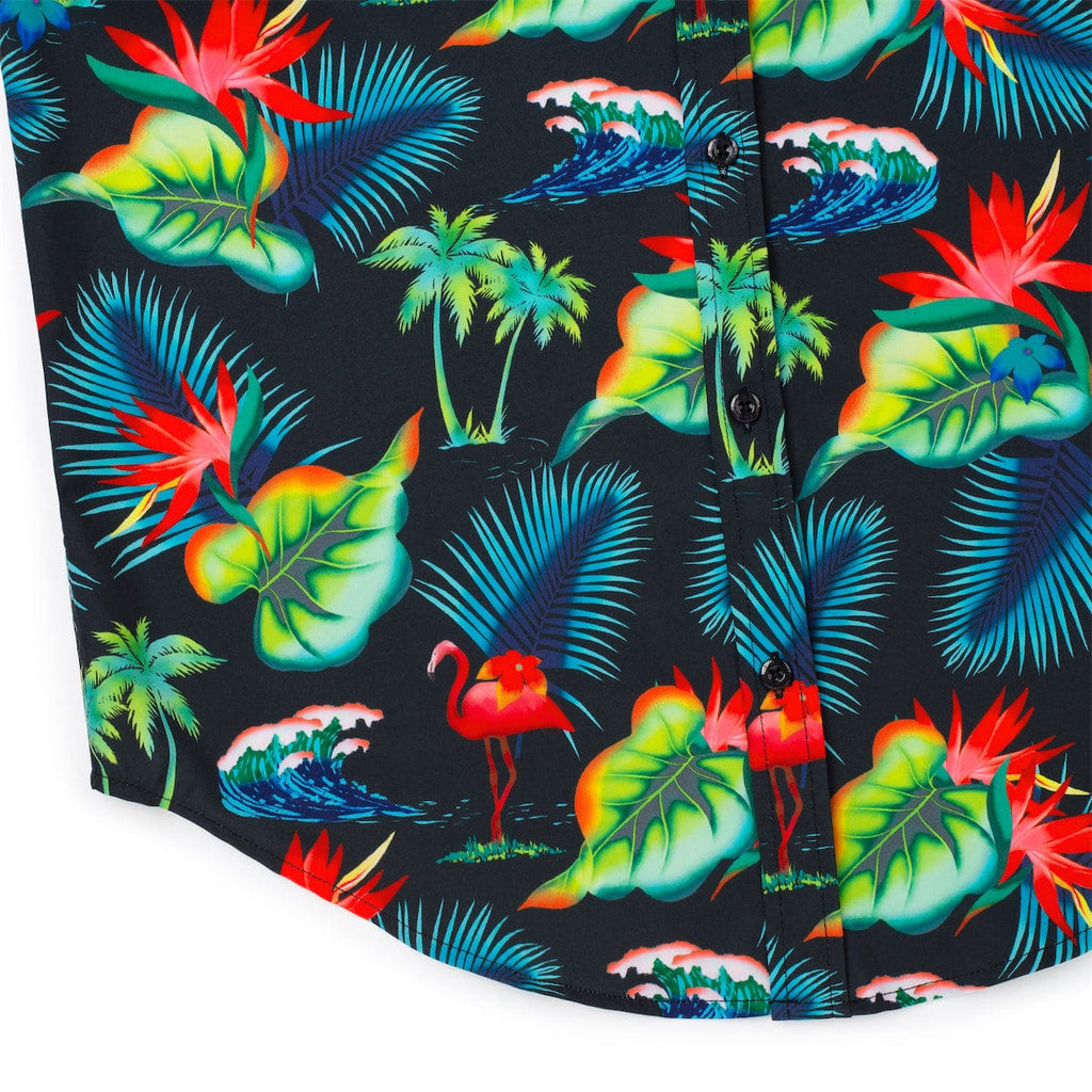 RSVLTS Hyper Tropics KUNUFLEX Short Sleeve Shirt in Green — detail 6