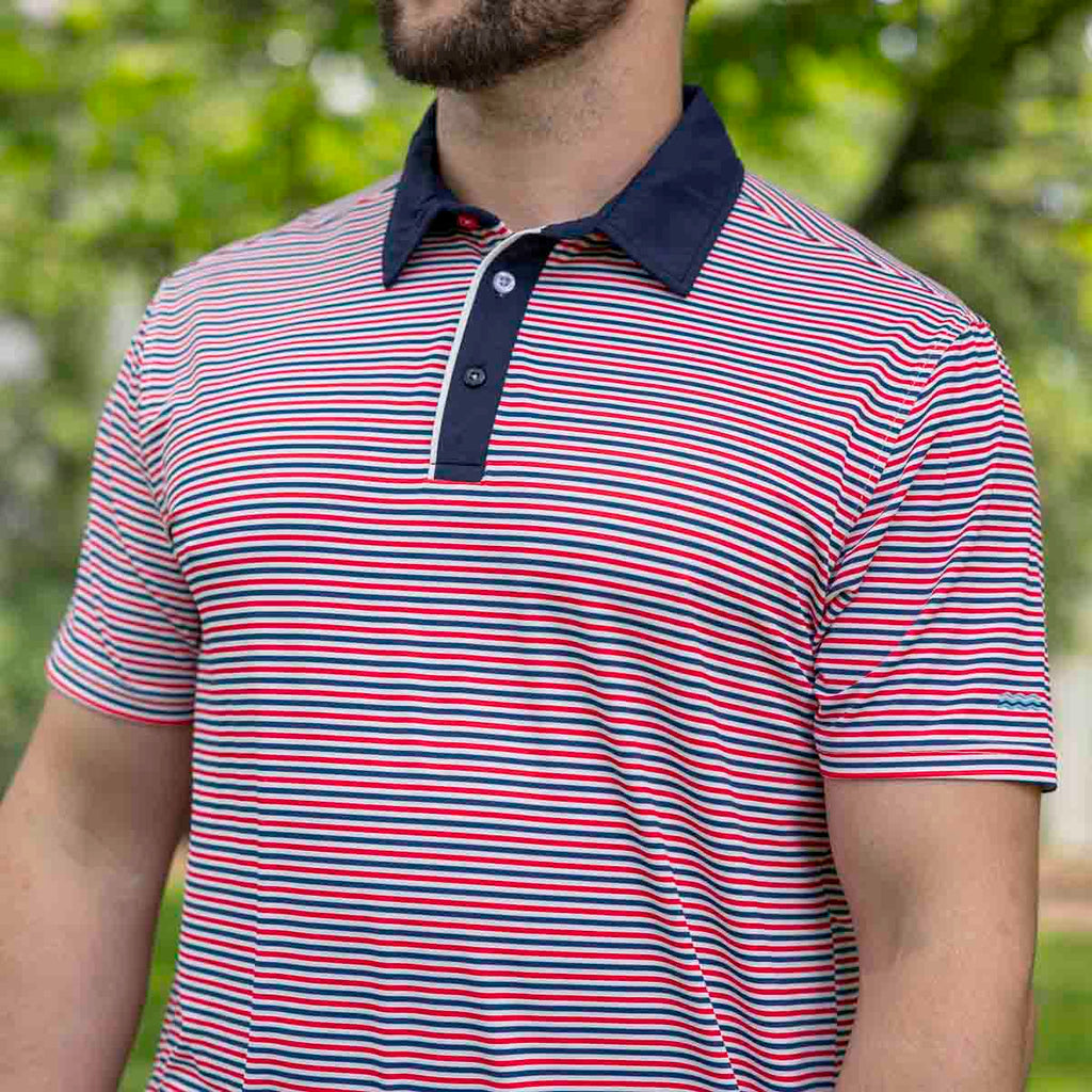 RSVLTS Gimme Liberty All-Day Polo in Red — front view