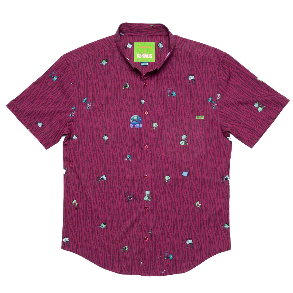 RSVLTS The Nightmare Begins KUNUFLEX Short Sleeve Shirt in Purple — detail 3