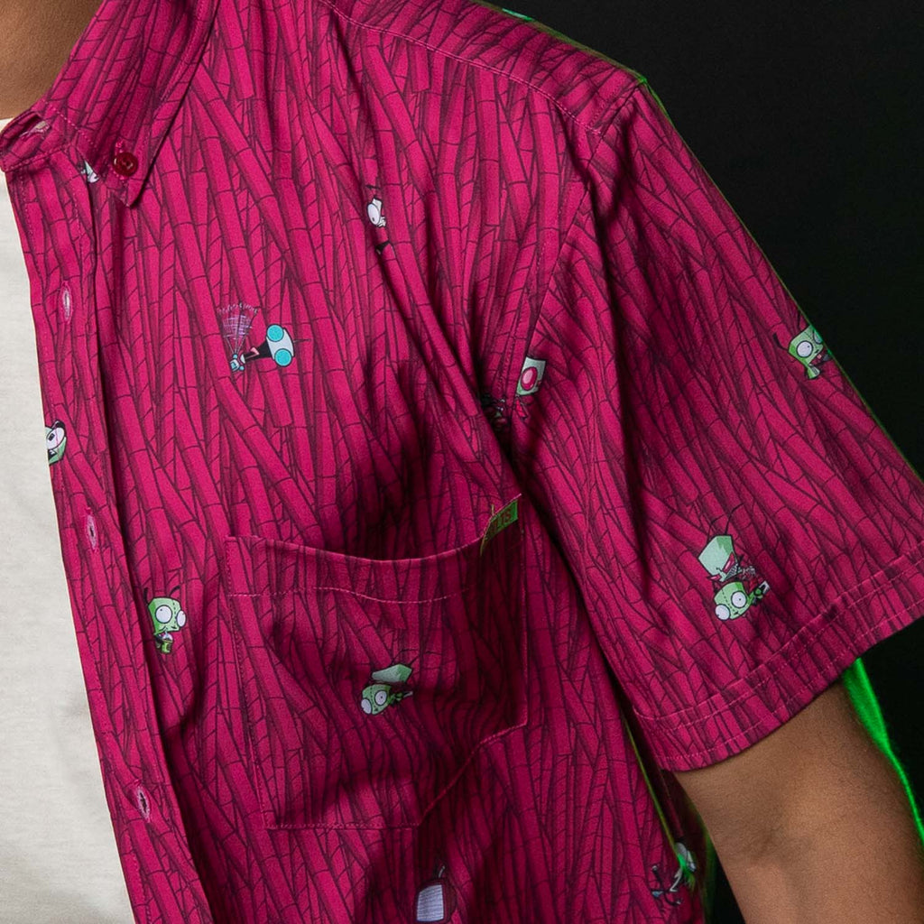 RSVLTS The Nightmare Begins KUNUFLEX Short Sleeve Shirt in Purple — detail 7