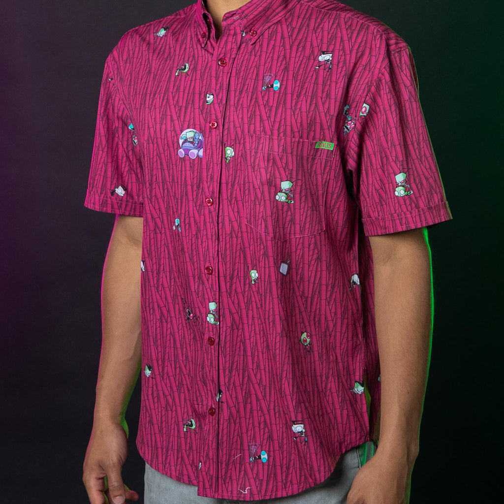 RSVLTS The Nightmare Begins KUNUFLEX Short Sleeve Shirt in Purple — detail 9