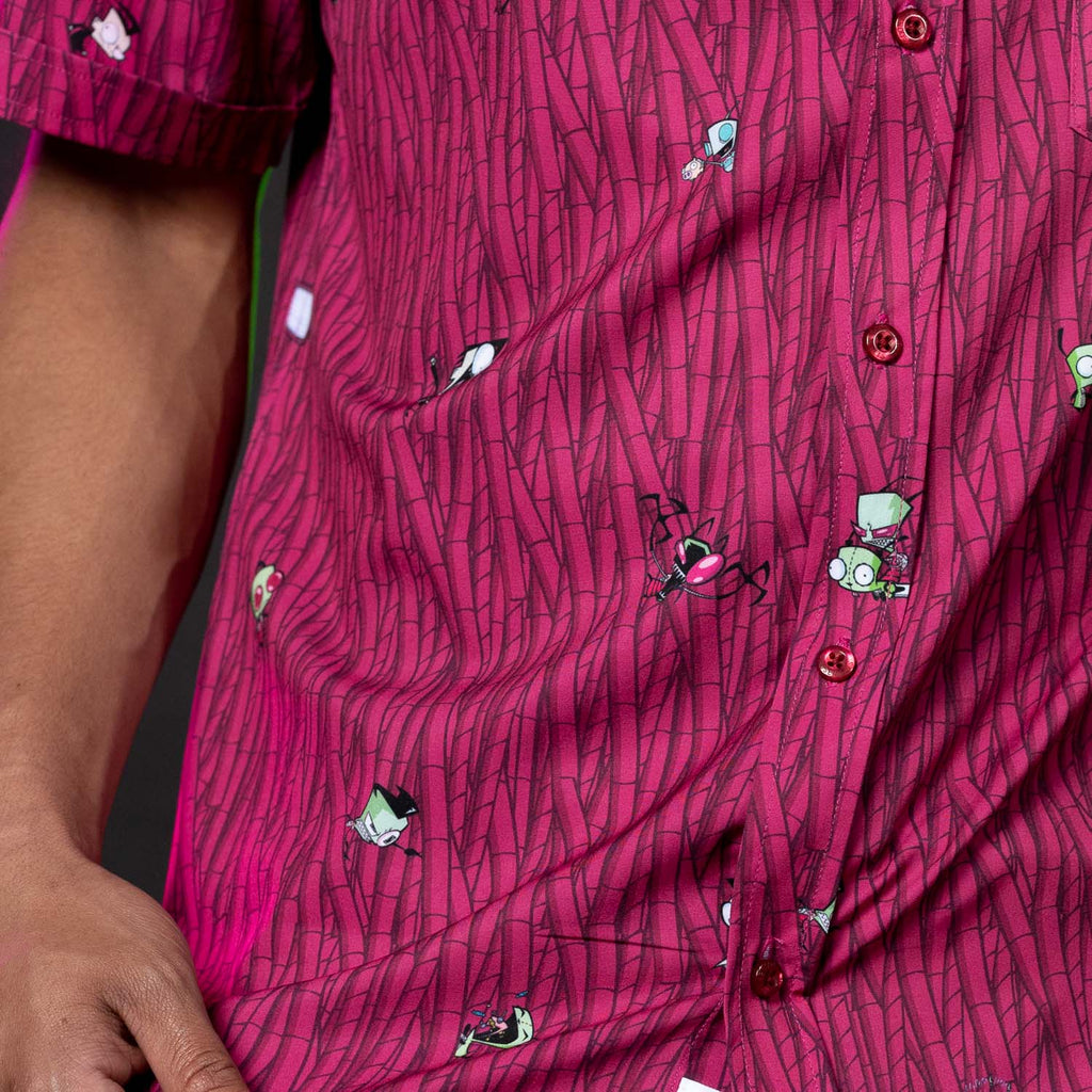 RSVLTS The Nightmare Begins KUNUFLEX Short Sleeve Shirt in Purple — detail 6