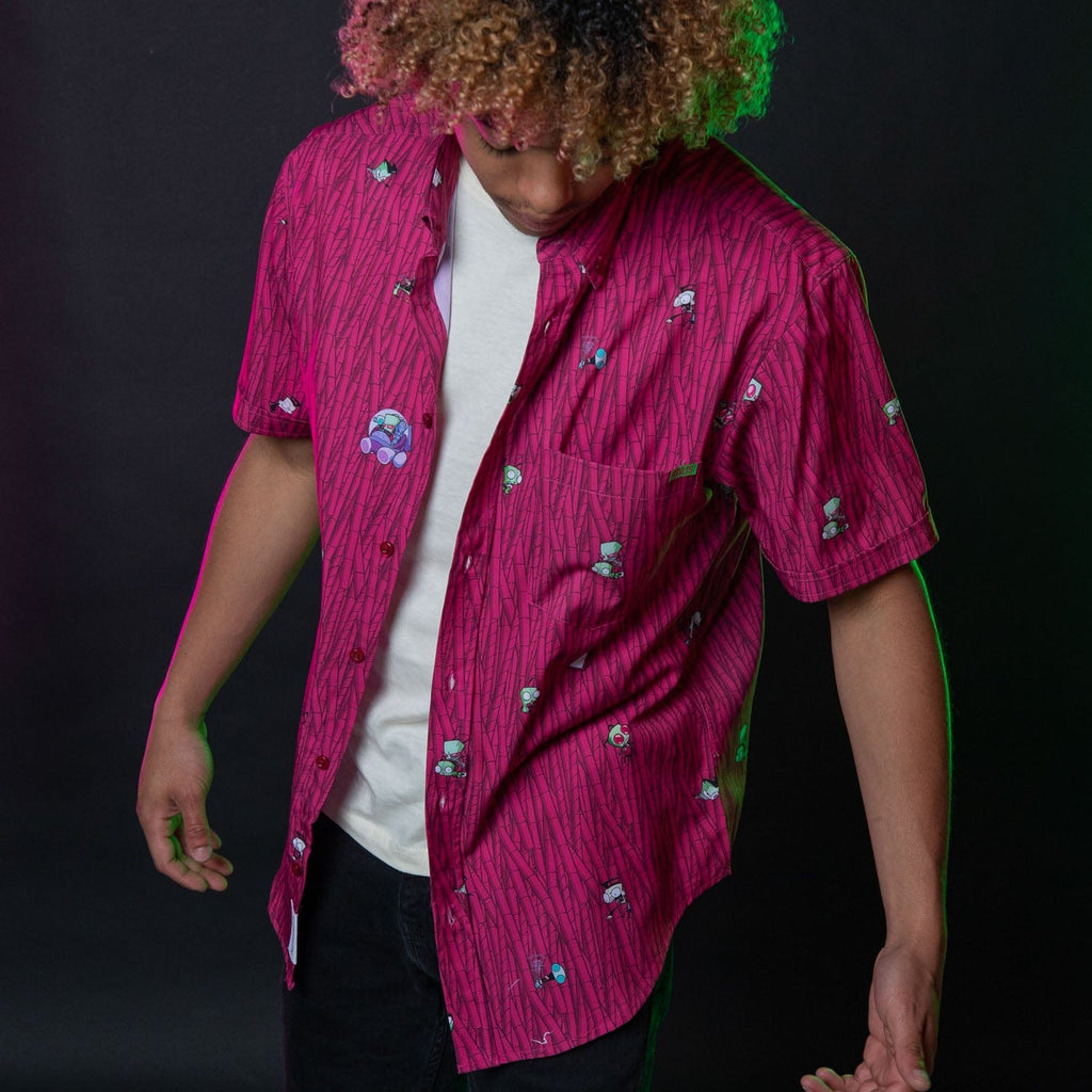 RSVLTS The Nightmare Begins KUNUFLEX Short Sleeve Shirt in Purple — detail 5