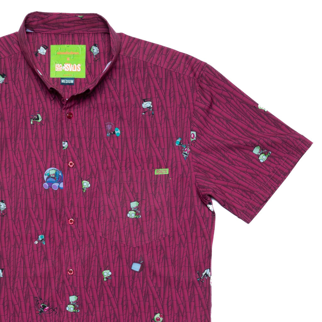 RSVLTS The Nightmare Begins KUNUFLEX Short Sleeve Shirt in Purple — front view