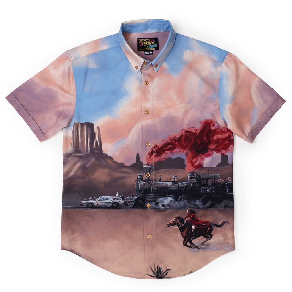 RSVLTS Clayton Ravine KUNUFLEX Short Sleeve Shirt in Multicolor — front view