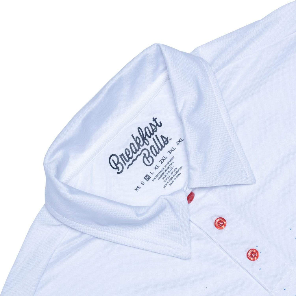 RSVLTS Ol’ Glory All-Day Polo in White — detail 4