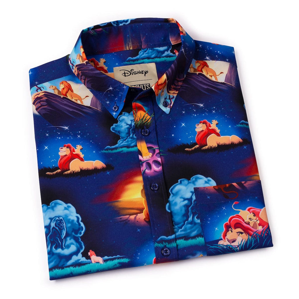 RSVLTS Remember Who You Are KUNUFLEX Short Sleeve Shirt in Blue — detail 10
