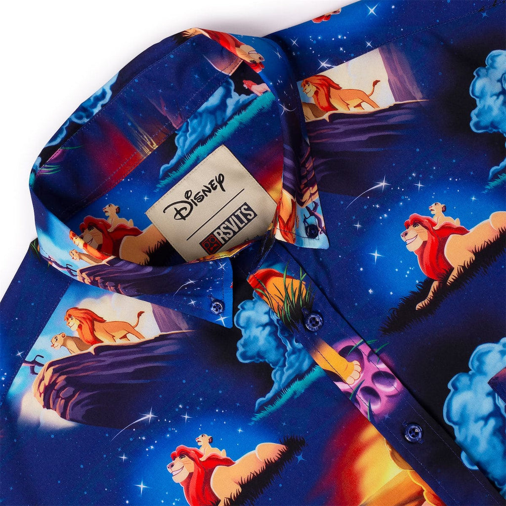 RSVLTS Remember Who You Are KUNUFLEX Short Sleeve Shirt in Blue — detail 9