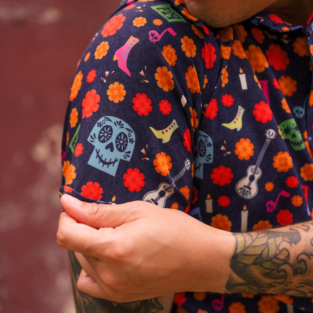 RSVLTS La Ofrenda KUNUFLEX Short Sleeve Shirt in Multicolor — detail 5