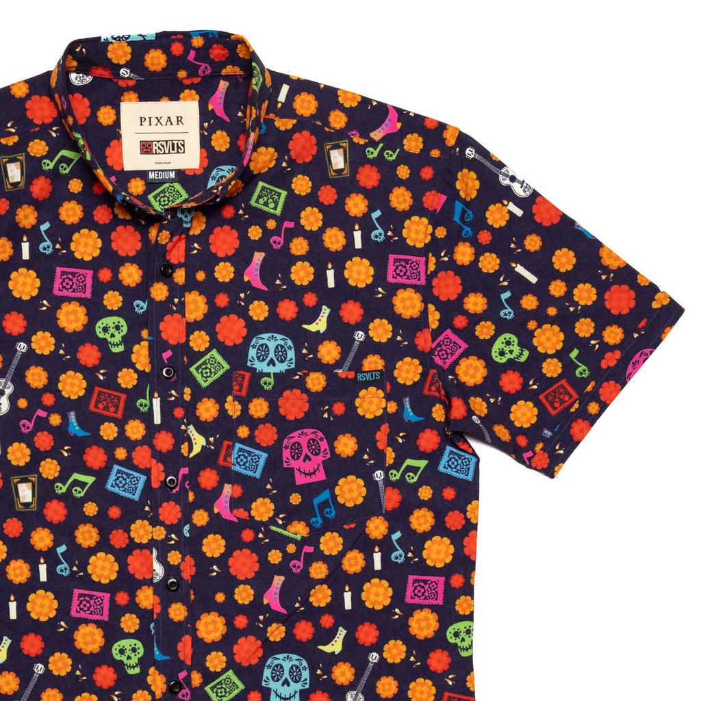 RSVLTS La Ofrenda KUNUFLEX Short Sleeve Shirt in Multicolor — front view