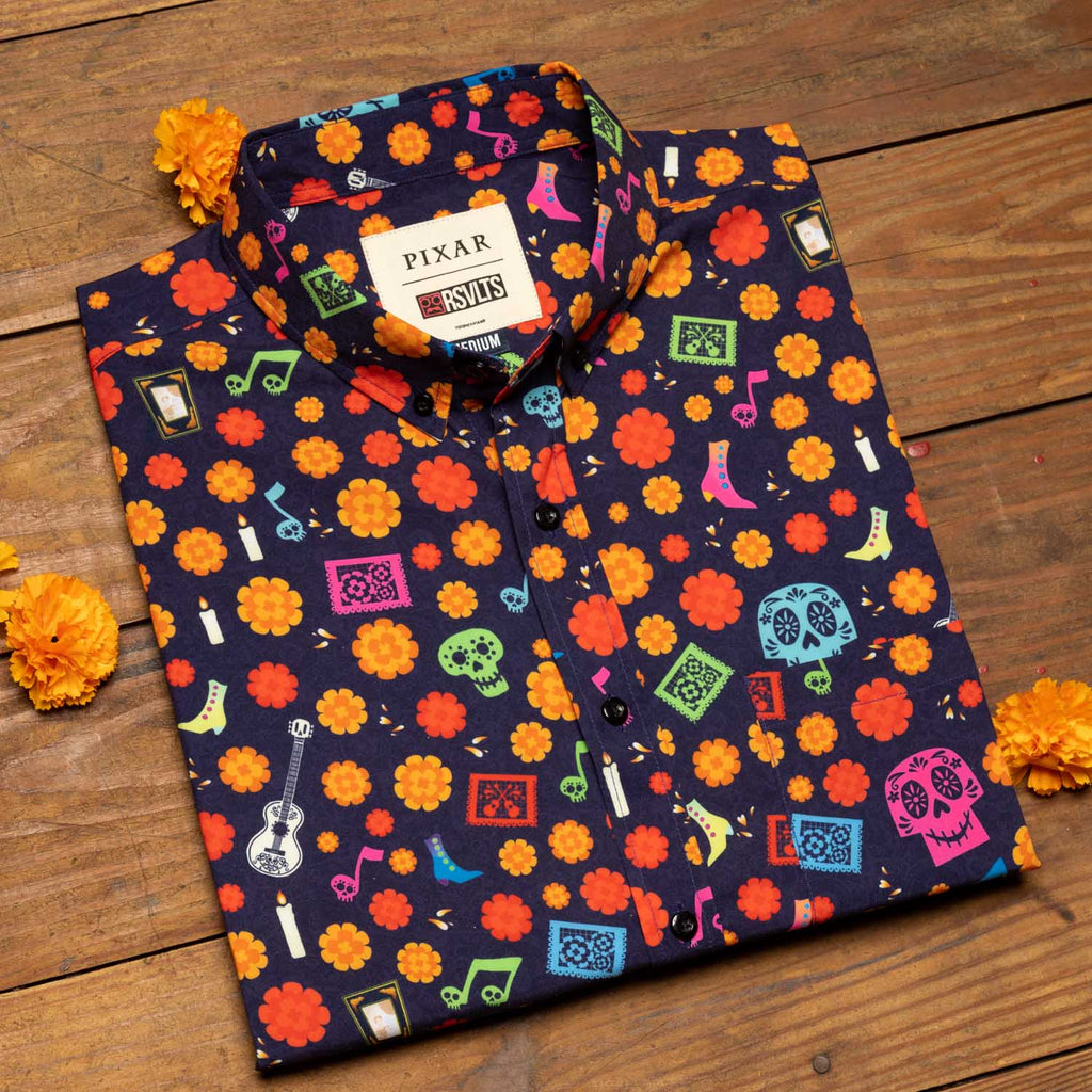 RSVLTS La Ofrenda KUNUFLEX Short Sleeve Shirt in Multicolor — detail 7