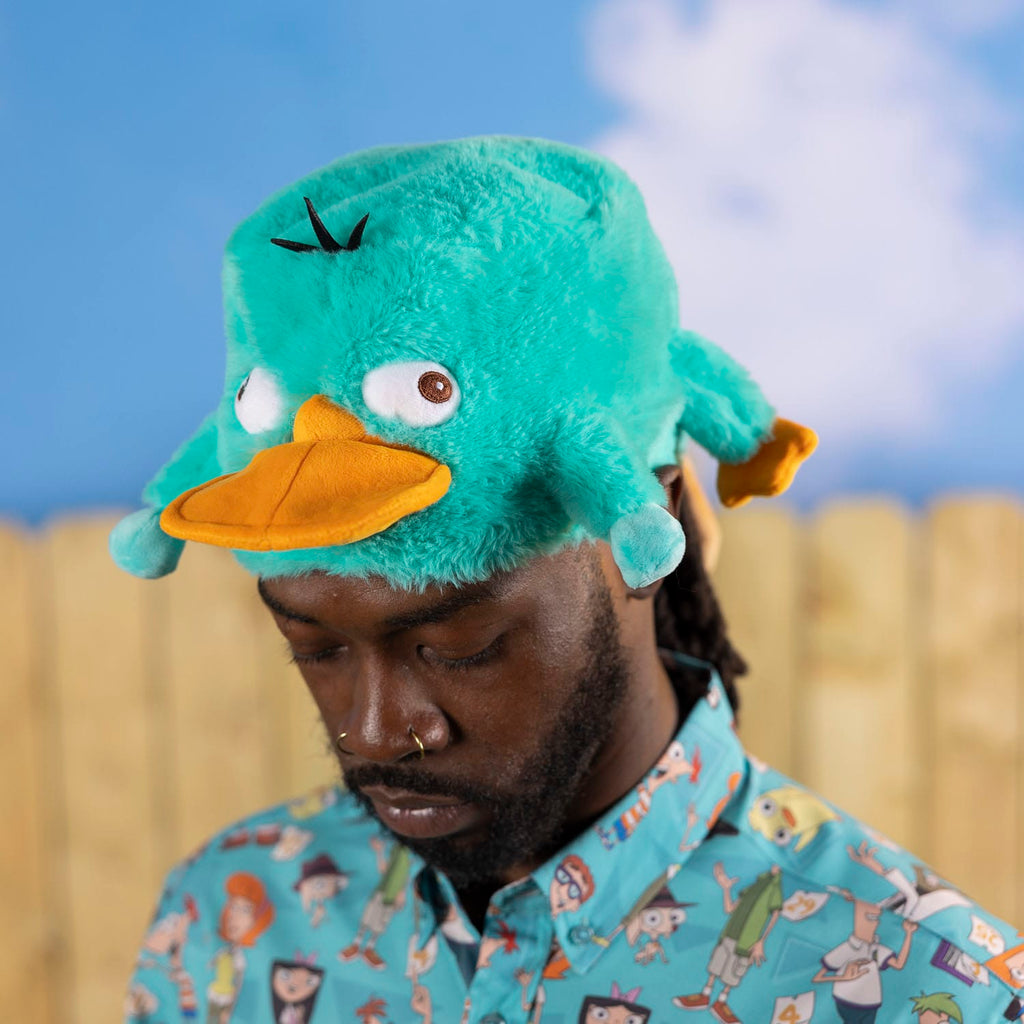 RSVLTS Perry the Platypus Plush Hat in Green — detail 2