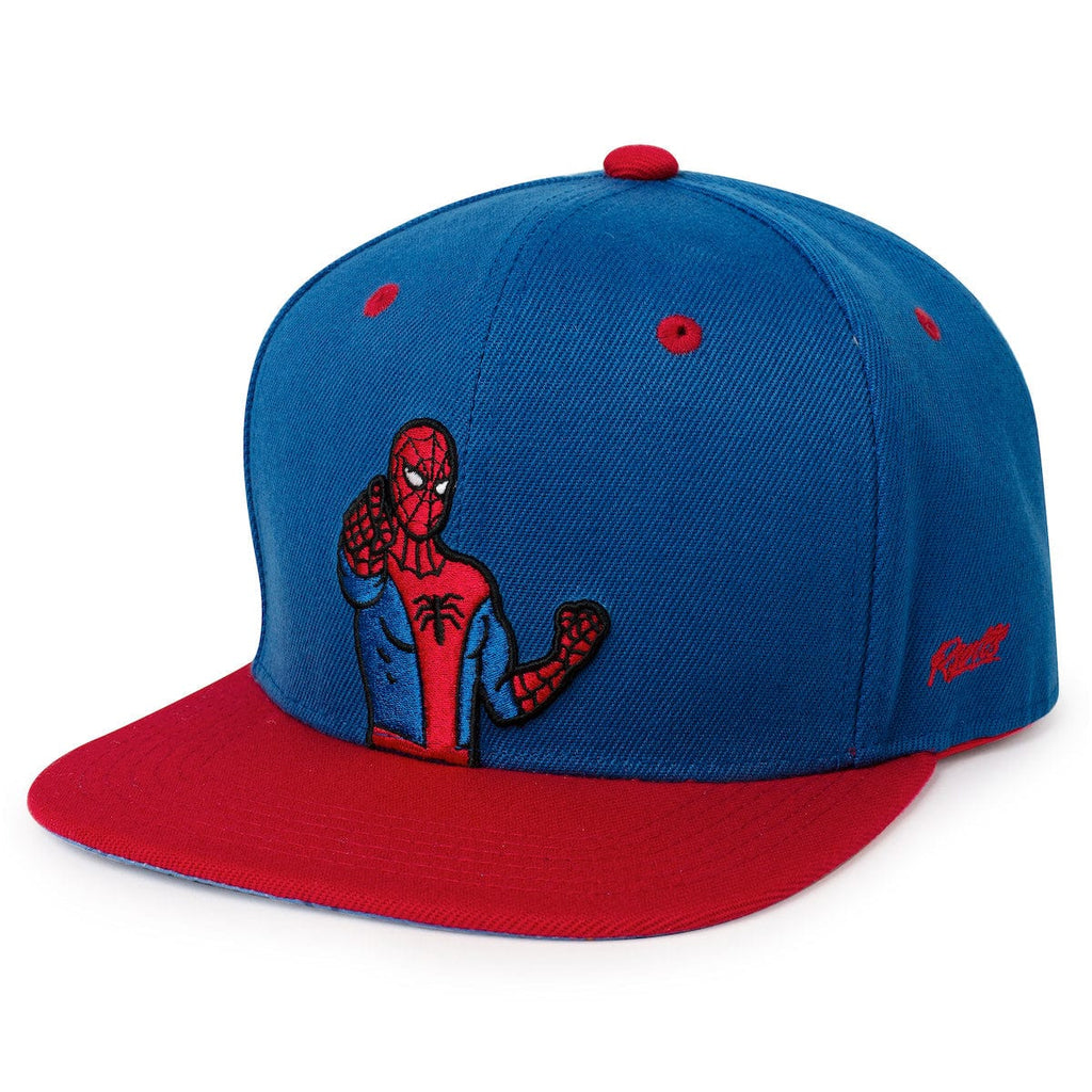 RSVLTS The Amazing Spider-Man Snapback Hat in Blue — front view