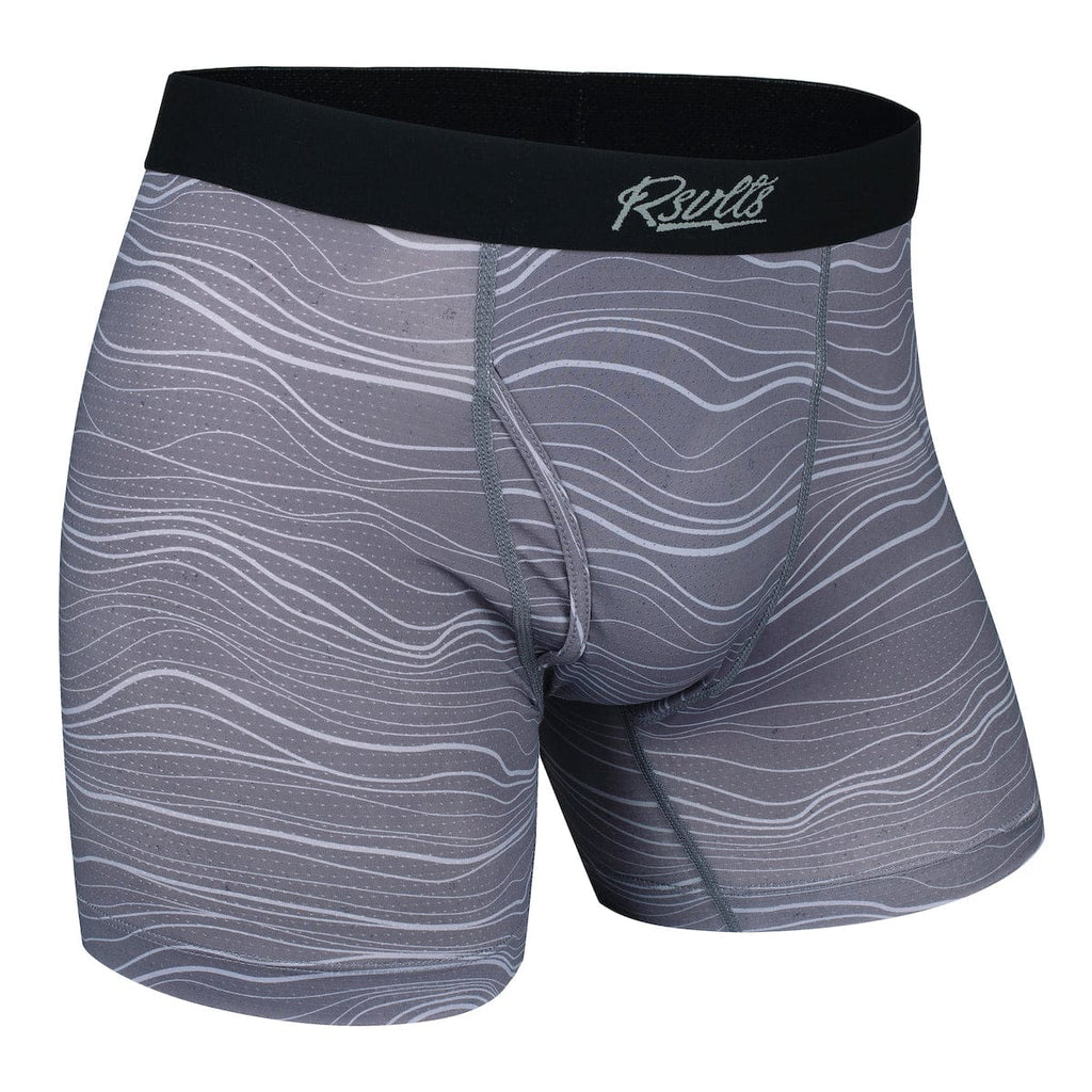 RSVLTS Beskar Steel Single-Pack Boxer Briefs in Gray — front view