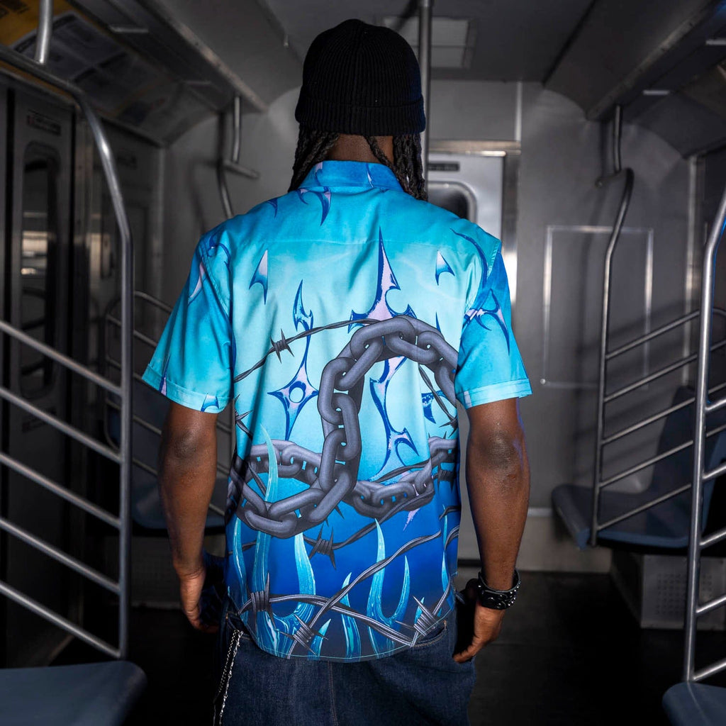 RSVLTS Hardwired KUNUFLEX Short Sleeve Shirt in Black — front view