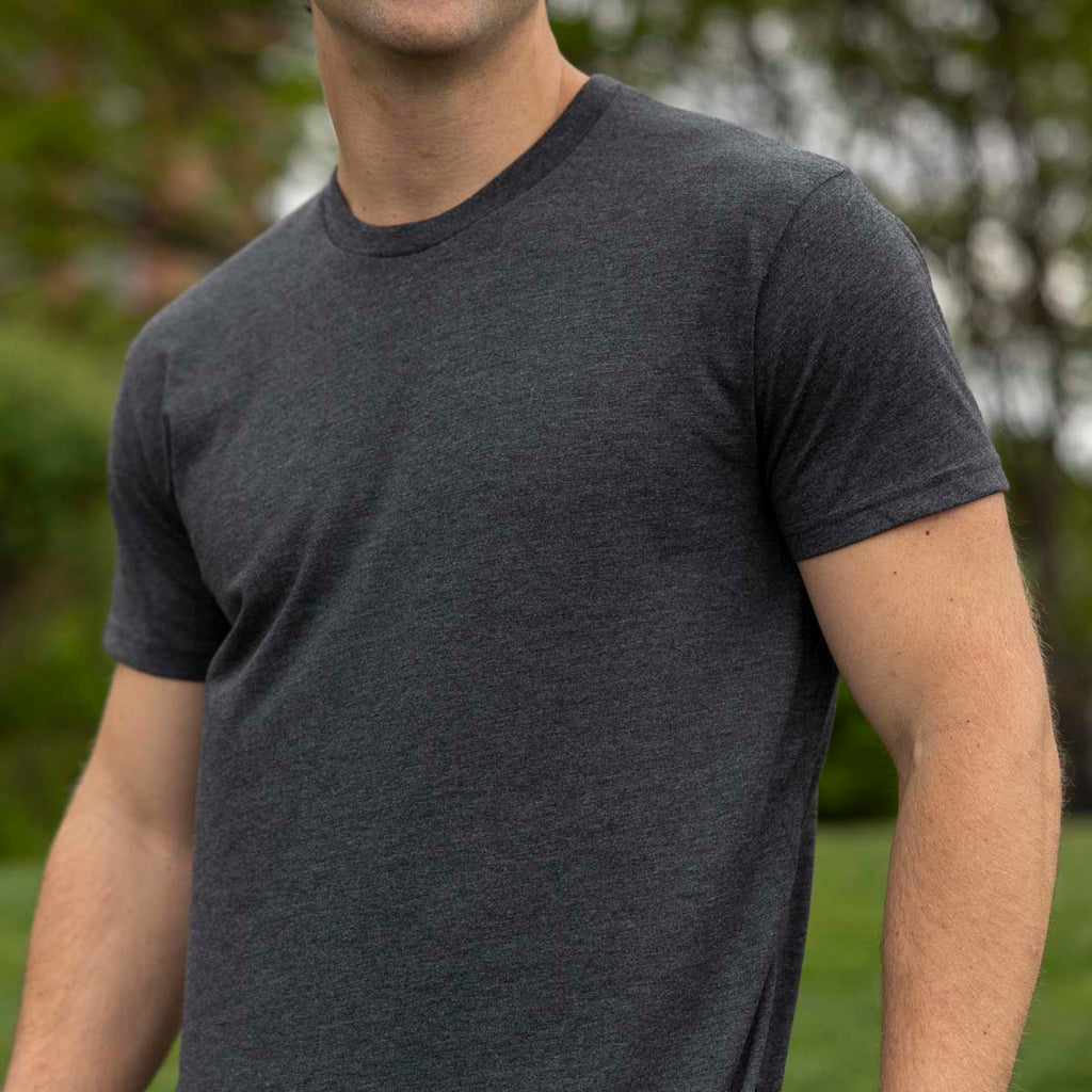RSVLTS Heather Black Crewneck Tee in Black — detail 5