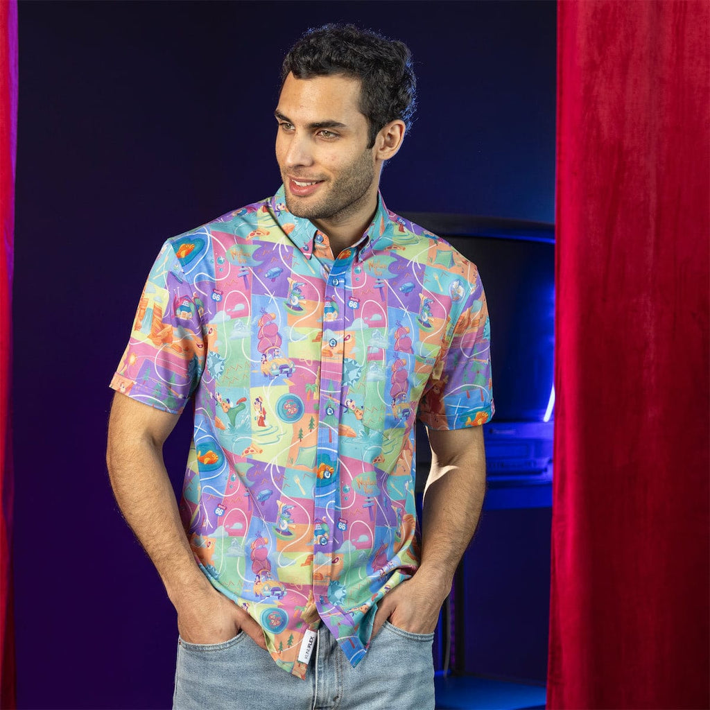 RSVLTS The Open Road KUNUFLEX Short Sleeve Shirt in Multicolor — detail 9