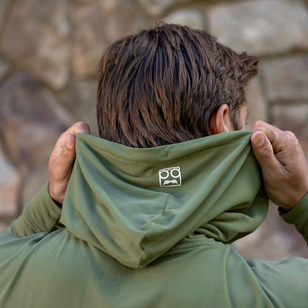 RSVLTS Surplus Olive Performance Hoodie in Green — detail 5