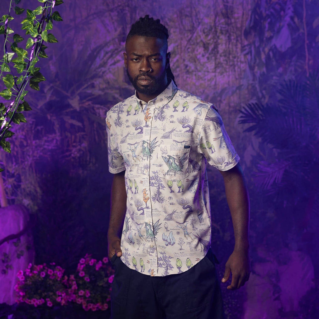 RSVLTS Pages of Pandora KUNUFLEX Short Sleeve Shirt in Multicolor — detail 2